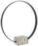 Uttermost® Around Again Satin Black/White Coral Circular Sculpture-0