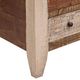 International Furniture Direct Antique Brown Cocktail Table with Multi Colored Drawer Panel -4