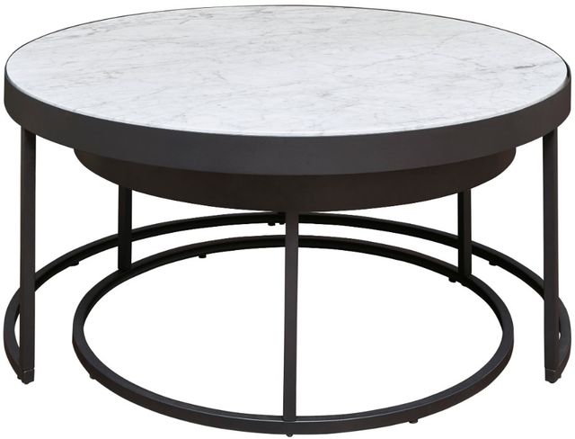 Signature Design by Ashley® Windron 3-Piece Black/White Living Room Table Set-1