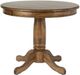 Winners Only® Carmel Rustic Brown Round Pedestal Dining Table-0