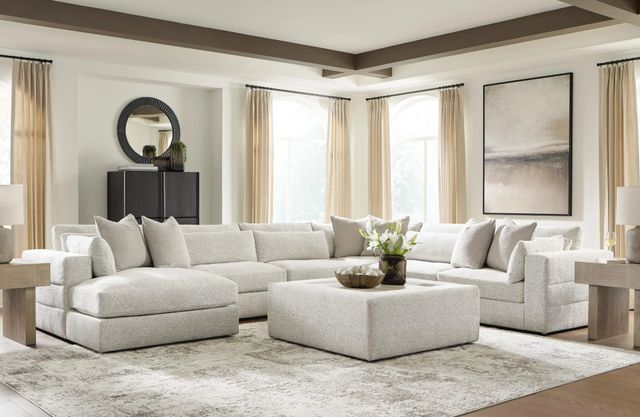 Signature Design by Ashley® Ashbourne Estate 6-Piece Snowstone Left-Arm Facing Sectional and Chaise-1