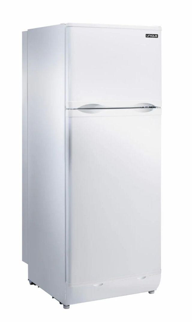 Unique® Appliances 24" 9.7 Cu. Ft. White Propane Top Freezer Refrigerator-0