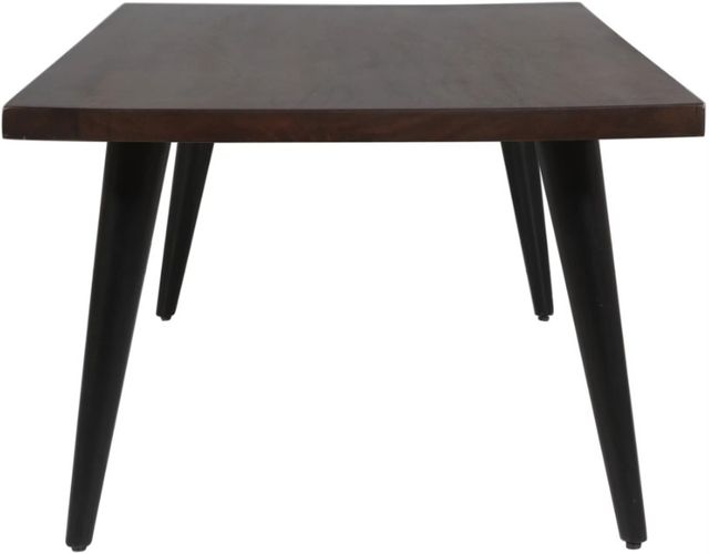 Jofran Inc. Prelude Walnut Rectangle Coffee Table with Black Base-3
