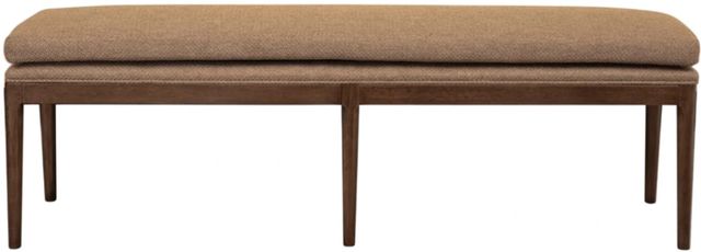 Modus Furniture Carlisle Pecan Pie Upholstered Dining Bench-2