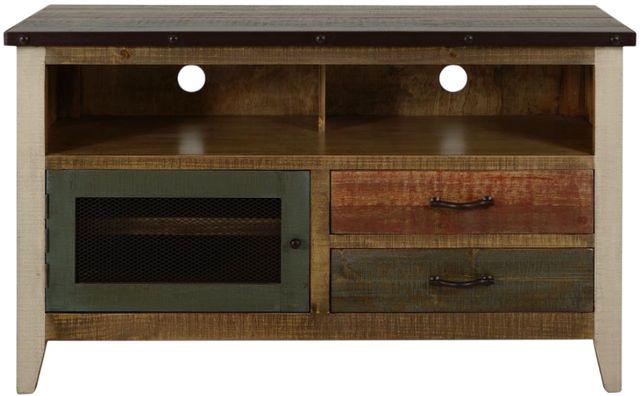 International Furniture Direct Antique Brown 52" TV Stand-2