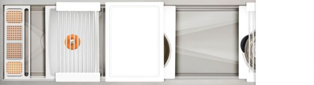 The Galley® Designer White Resin / Resin+ Ideal Work&WashStation™ 6D with Five Tool Culinary Kit and Four Tool Wash Kit-0