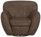 International Furniture Direct Tamesis Deep Brown Swivel Accent Chair-1