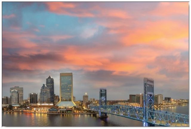 Classy Living Wonder Jacksonville Skyline Wall Art-0