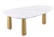 Furniture of America® Northam 5-Piece Matte Gold/White Dining Table Set-2