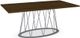 Amisco Customizable Calypso Walnut Veneer Rectangular Dining Table-0