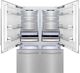 ZLINE 60" 32.2 Cu. Ft. Satin Stainless Steel Built In French Door Refrigerator-1