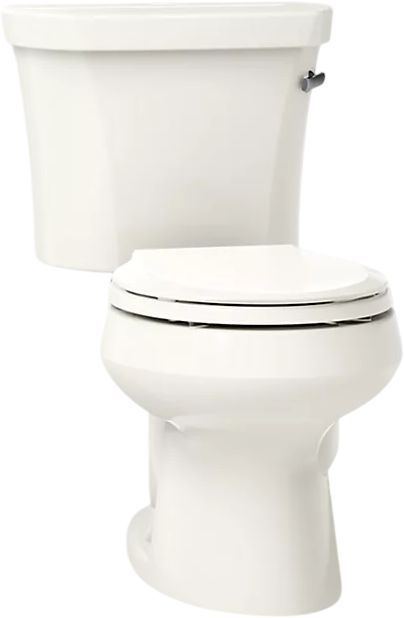 KOHLER® Wellworth® Biscuit 2-Piece Round-Front Right-Hand Trip Toilet, 1.28 Gpf-0