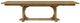 Bernards Tarrington Cashew Trestle Dining Table with Extension Leaf-1