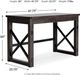 Signature Design by Ashley® Freedan Grayish Brown 48" Home Office Desk-3