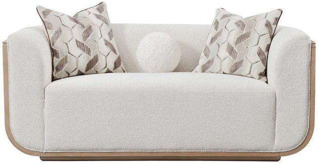 Michael Amini® West Kensington Sea Salt Caramel Loveseat-1