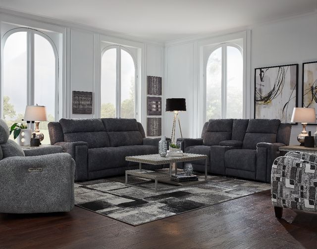 Southern Motion™ Customizable The Boss Power Reclining Loveseat with Triple Power Console-1