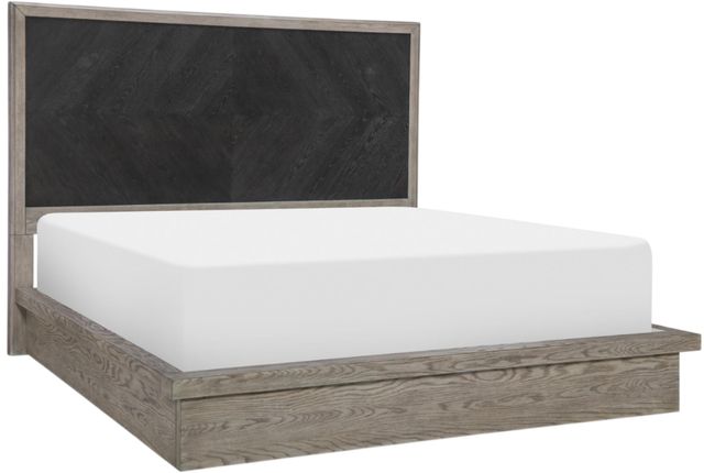Legacy Classic Halifax Flax/Java Queen Panel Bed-0