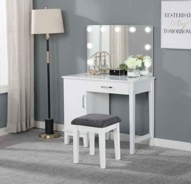 Coaster® Elijah 3-Piece Dark Gray/White Vanity Set with LED Lights-0