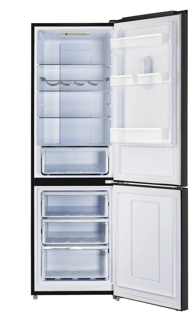 Unique Appliances 24" Black 11.7 Cu. Ft. Black Off-grid Solar DC Bottom Freezer Refrigerator-1