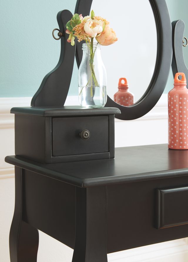 Signature Design by Ashley® Huey Vineyard Black Vanity Set-3