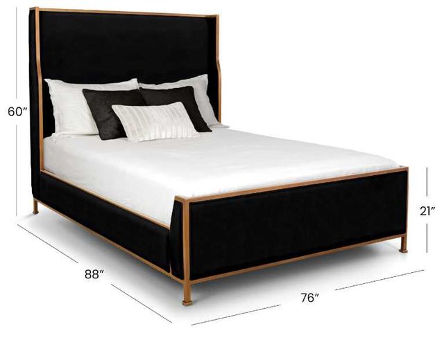 Wesley Allen Customizable Holden California King Upholstered Panel Bed-2