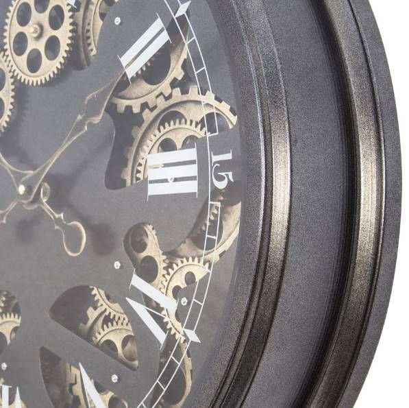 YHD Paris II Black Gear Clock-4