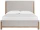 Magnussen Home® Westbourne Dark Umber/Milo Ivory King Upholstered Panel Bed-1