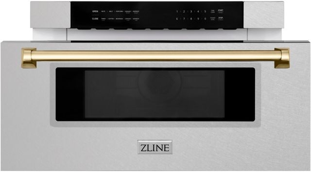 ZLINE Autograph Edition 1.2 Cu. Ft. Stainless Steel Microwave Drawer -2