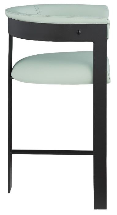 Meridian Furniture Romeo Mint/Matte Black Counter Stool-2