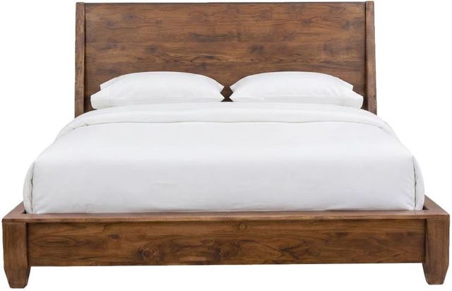 International Furniture Direct Sonora Brown Eastern King Platform Simple Bed-2