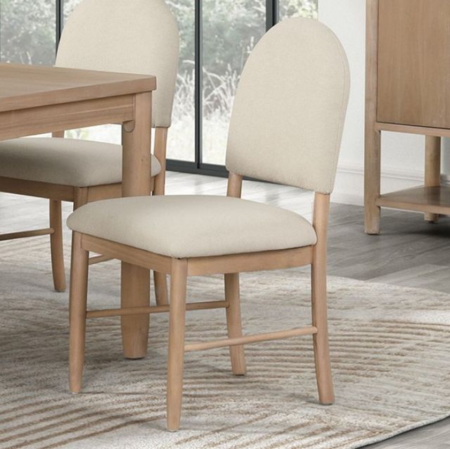 Furniture of America® Rheinfall Natural/Beige Dining Chair-2