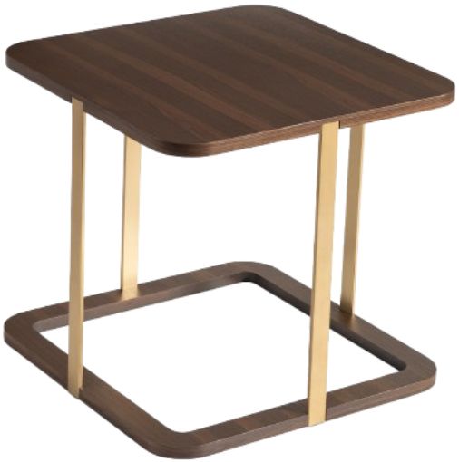 Michael Amini® Amora Eggshell Walnut Side Table-3