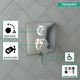 Hansgrohe Ecostat Square Chrome Thermostatic Trim with Volume Control-2