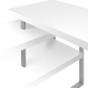 Monarch Specialties Inc. Silver/White Corner Computer Desk-2