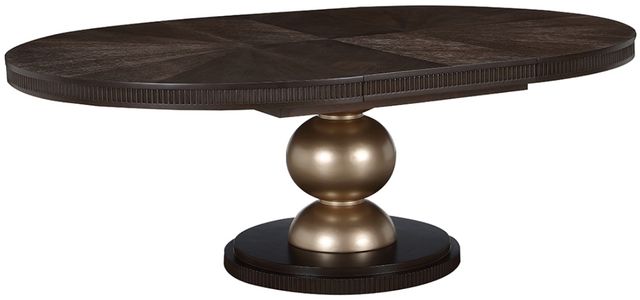 Michael Amini® West Kensington Medium Espresso Oval Dining Table-0