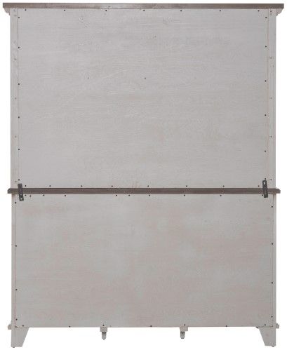 Liberty Furniture River Place Riverstone White Server and Hutch-3