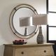 Uttermost® by Grace Feyock Melville Coastal Rust Black Round Mirror-3
