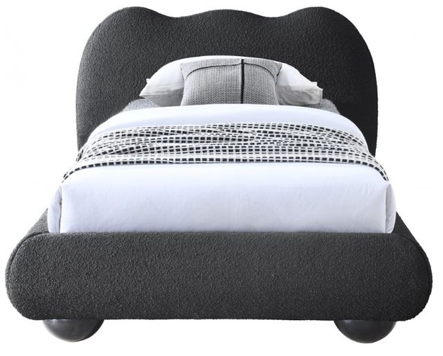 Meridian Furniture Hyde Black Twin Upholstered Panel Bed-1
