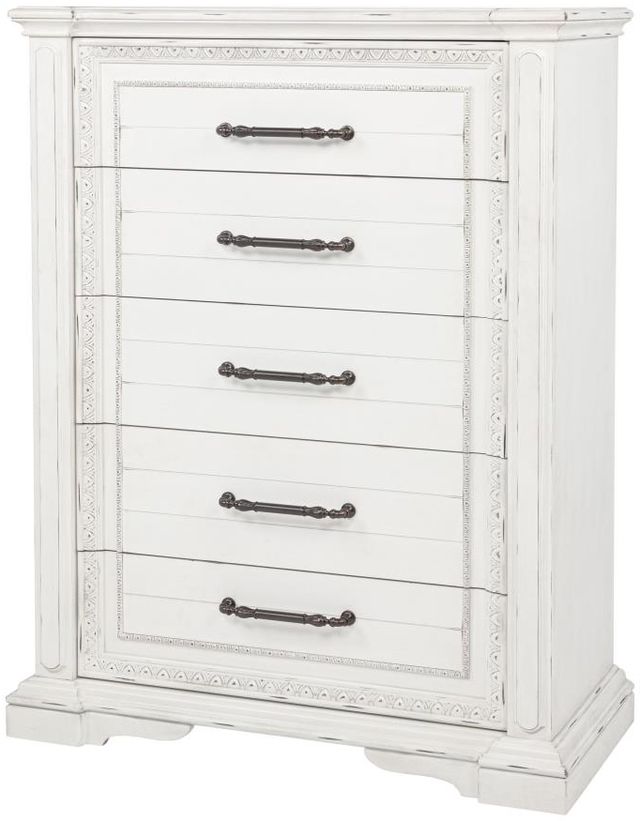 Coaster® McKinney Vintage White Bedroom Chest of Drawers-1