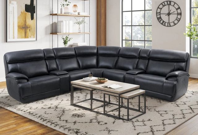 Parker House® Forum 7-Piece Blueberry Power Reclining Sectional-3