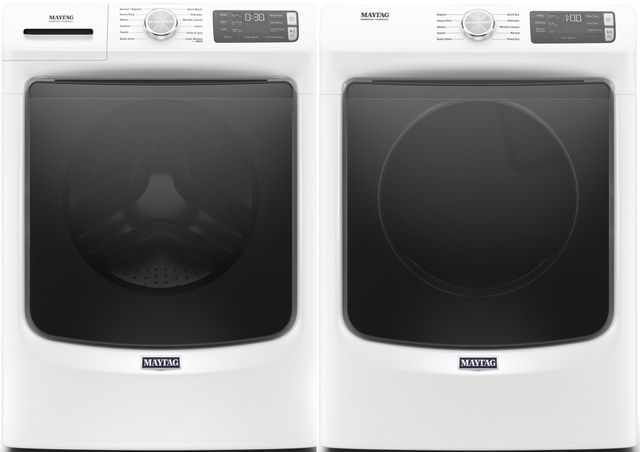 Maytag® White Front Load Laundry Pair