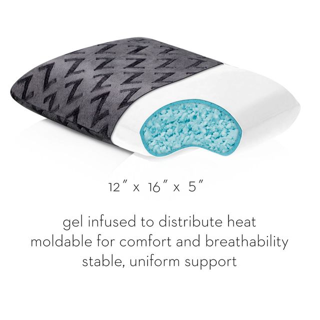 Malouf® Z™ Travel Shredded Gel Dough™ Pillow-2