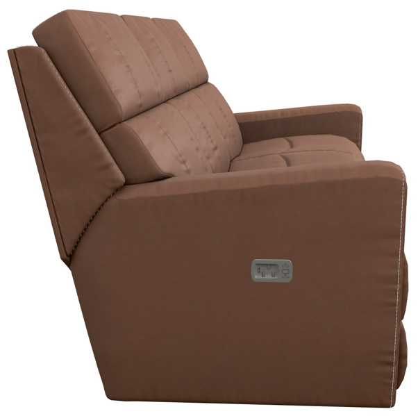 La-Z-Boy® Apollo Caramel Leather Power Reclining Sofa with Headrest-2