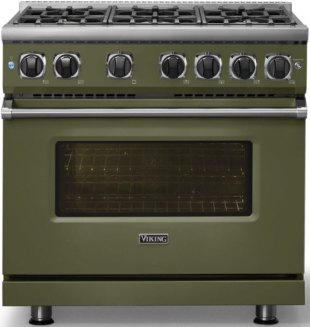 Viking® 7 Series 36" Martini Pro Style Liquid Propane Gas Range-2