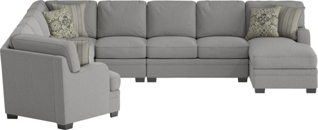 Emerald Home Analiese 6-Piece Light Gray Right-Arm Facing Sectional and Chaise-3