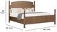 Flexsteel® Azalea Walnut King Panel Bed-2