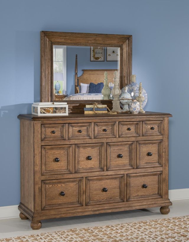 Legacy Classic Vintage Market Barnwood Oak 8-Drawer Dresser-1
