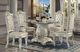 ACME Furniture Vendome Glass Top Dining Table with Antique Pearl Base-1