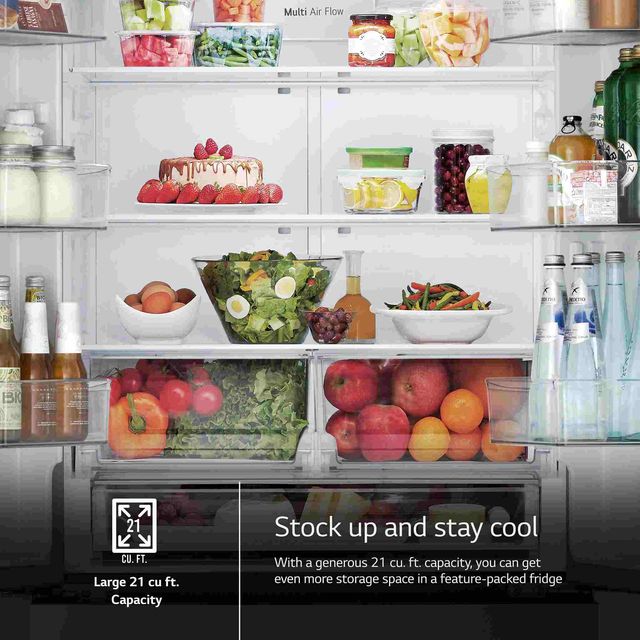 LG 33" 20.8 Cu. Ft. PrintProof™ Stainless Steel Counter Depth MAX™ French Door Refrigerator-2