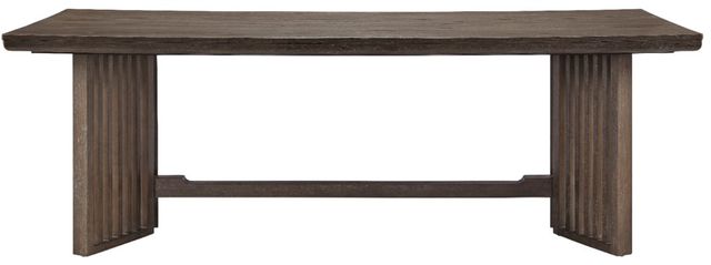 Magnussen Home® Kavanaugh Weathered Kona Brown Trestle Dining Table-2